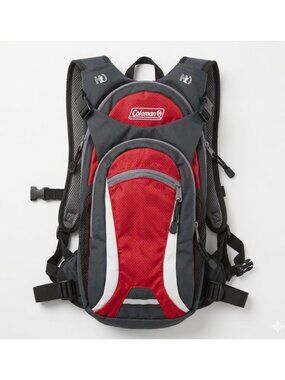 Coleman H2O Hydration Backpack Red & Black Lightweight With Adjustable Straps Mu